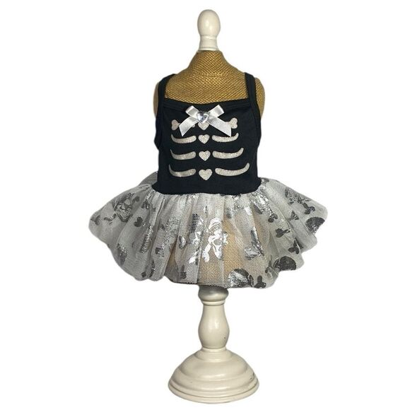 Skeleton Tulle Fancy Dog Halloween Dress - Picture 1 of 5
